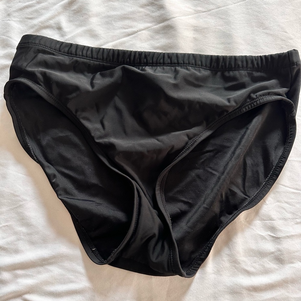 Black bathing suit bottoms
